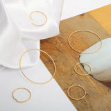 Copper Plated Geometric Hemp Wire Ring for DIY Earrings