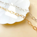 Copper Plated S925 Silver Hip-Hop Thick Chain Necklace Bracelet