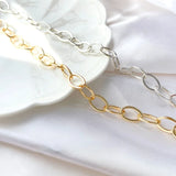 Copper Plated S925 Silver Hip-Hop Thick Chain Necklace Bracelet