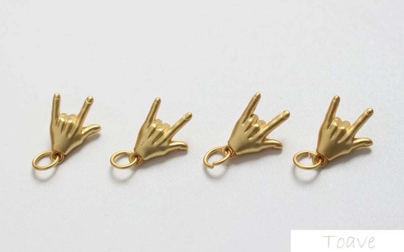 Copper-Plated Sub-Gold Hand Gesture DIY Jewelry Set