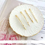 Copper-Plated Hairpin Clips DIY Hair Accessories 6pcs