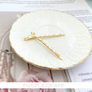 Copper-Plated Hairpin Clips DIY Hair Accessories 6pcs