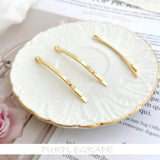 Copper-Plated Hairpin Clips DIY Hair Accessories 6pcs