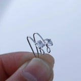 Copper Plated Zircon Ear Hook Earring DIY Accessories