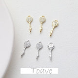 Copper Plating Double Hanging Earrings, Hand-made Material Accessories