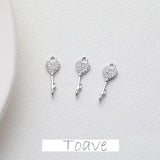 Copper Plating Double Hanging Earrings, Hand-made Material Accessories