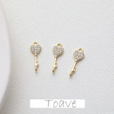 Copper Plating Double Hanging Earrings, Hand-made Material Accessories
