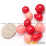 10 Pcs Round & Drop AA Natural Coral Beads