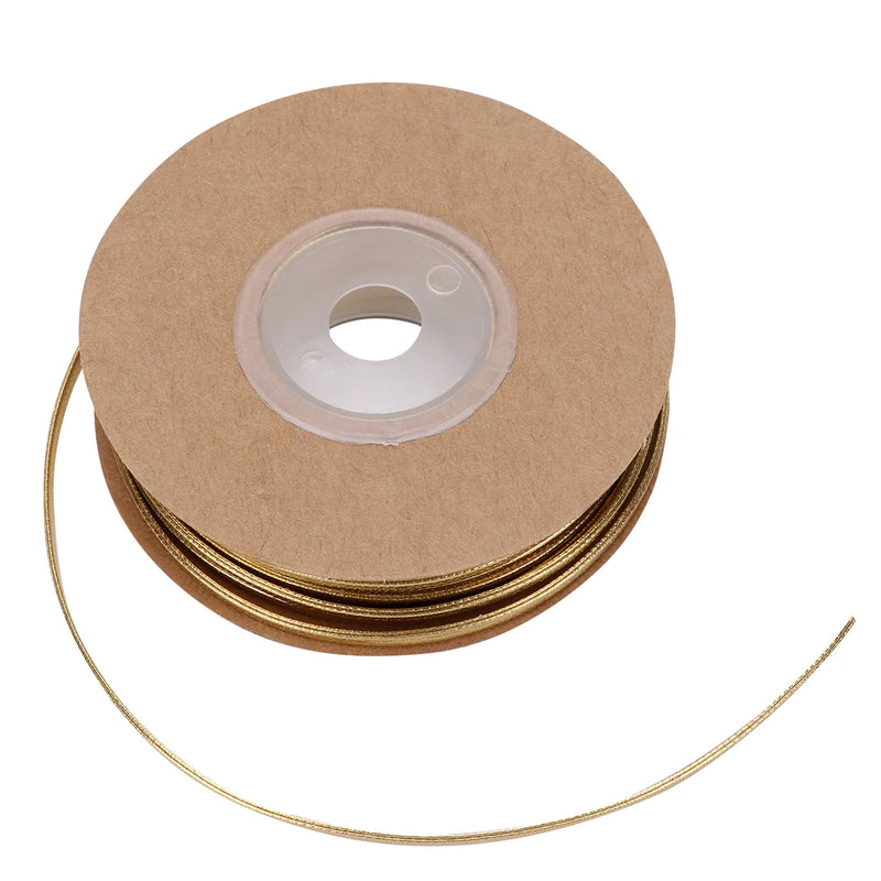 Silver Metallic Flat Wire Jewelry String Rope Lace Suede