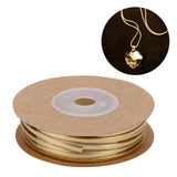 Silver Metallic Flat Wire Jewelry String Rope Lace Suede