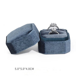 Small Corduroy Ring Box - Wedding & Engagement Jewelry Box