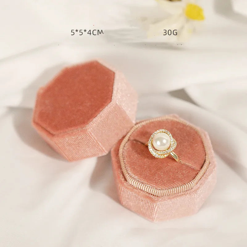 Small Corduroy Ring Box - Wedding & Engagement Jewelry Box