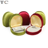 Corduroy Shell Jewelry Display Box Ring Earrings Collection Box