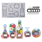 DIY Epoxy Mold Bottle Opener Silicone Mould for Keychain Decoration