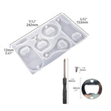 DIY Epoxy Mold Bottle Opener Silicone Mould for Keychain Decoration