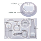 DIY Epoxy Mold Bottle Opener Silicone Mould for Keychain Decoration