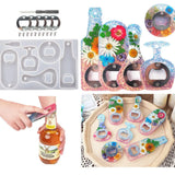 Corkscrew Beer Bottle Opener Silicone Mold DIY Keychain Decoration