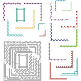 Corner Lace Cutting Dies Flower Frame Border Die Cuts