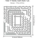 Corner Lace Cutting Dies Flower Frame Border Die Cuts