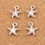 Corrugation Starfish Sea Star Charm Beads 14x16mm 20Pcs