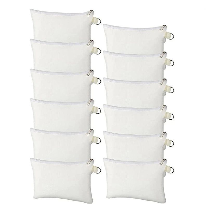 DIY Makeup Bags Toiletry Pouch Iron on Transfer Zipper Canvas Pencil Bag