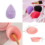 Cosmetic Brush Holder with 3 Pearl Drawers
