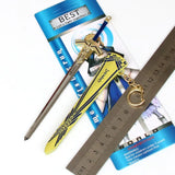 Anime Game FATE Night Saber Keychain with Scabbard