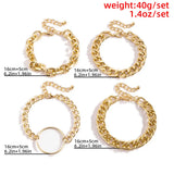 Bohemian Metal Chain Bangle Bracelet for Female