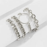 Bohemian Metal Chain Bangle Bracelet for Female
