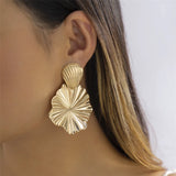 Punk Thick Circle Stud Earrings for Women