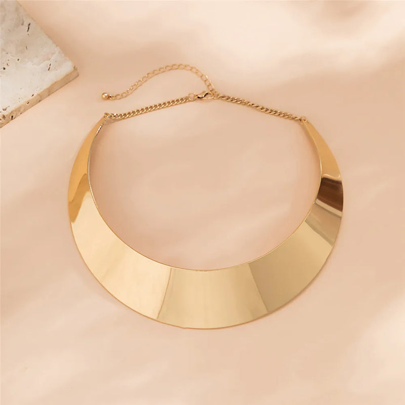 Metal Collar Necklace Street Punk Jewelry Gift