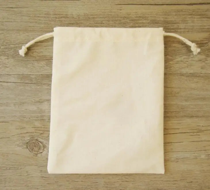 Cotton Drawstring Bag Jewelry Packaging Pouch Cosmetic Wedding Party Gift Bags