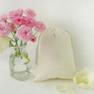 Cotton Drawstring Bag Jewelry Packaging Pouch Cosmetic Wedding Party Gift Bags
