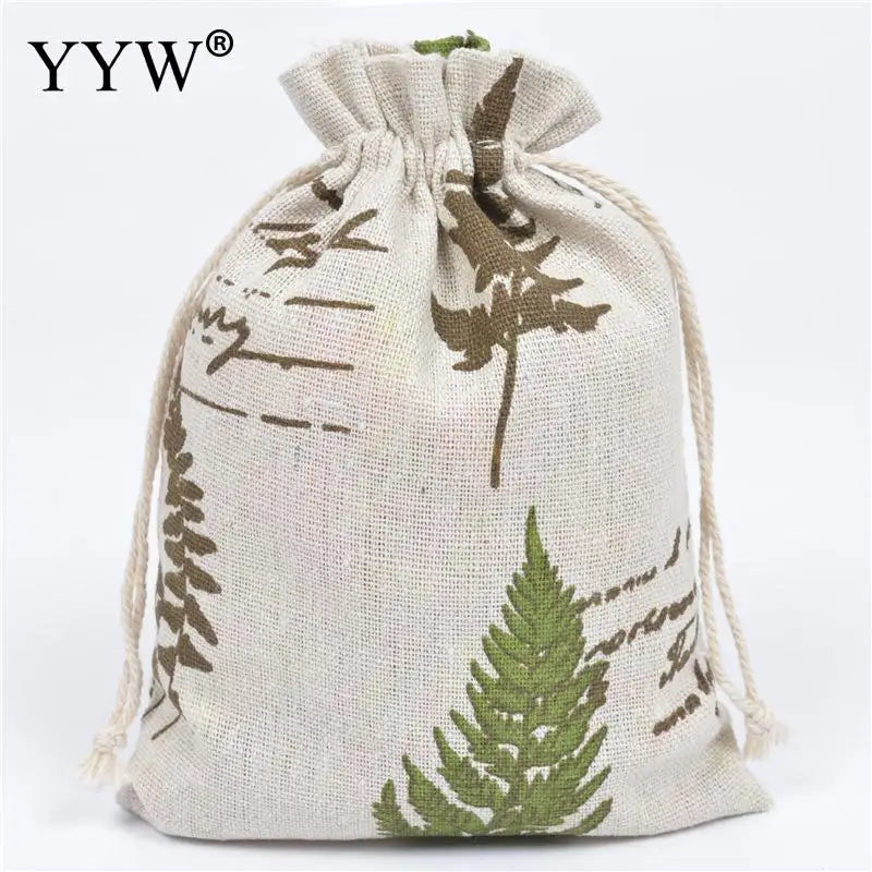 Cotton Drawstring Bag, Wholesale Jewelry, 15x20mm, 10PCs/Lot