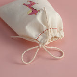 Animal Logo Cotton Jewelry Bag for Wedding Candy Christmas