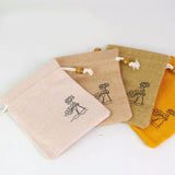 Cotton Linen Jade Jewelry Packing Bags Drawstring Gift Bags