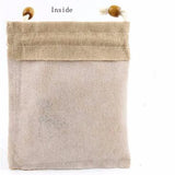 Cotton Linen Jade Jewelry Packing Bags Drawstring Gift Bags