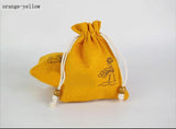 Cotton Linen Jade Jewelry Packing Bags Drawstring Gift Bags