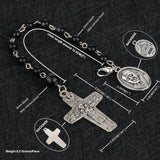 Cottvott 3Pcs Holy Rosary Beads Bracelet St.Pio St.Jude Pendant Catholic Jewelry