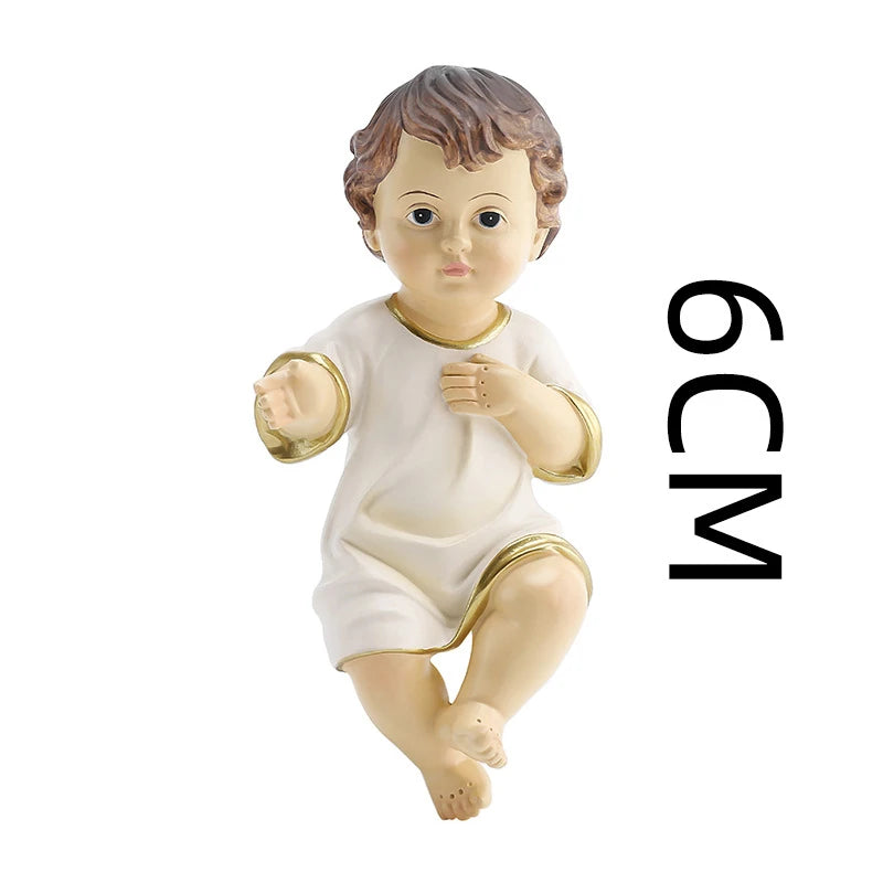 Cottvott Baby Jesus Doll Christ Child Nativity Figurine Baby Model