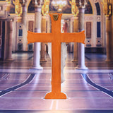 Crucifix Cross Statue Jesus Christ Figurine Resin Easter Chapel Decor