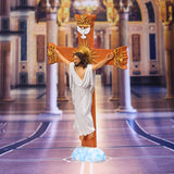Crucifix Cross Statue Jesus Christ Figurine Resin Easter Chapel Decor