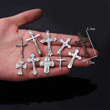 Cottvott DIY Necklace Jewelry Parts Crucifix Cross Pendant Charms 20Pcs/Lot