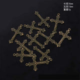 Cottvott DIY Necklace Jewelry Parts Crucifix Cross Pendant Charms 20Pcs/Lot