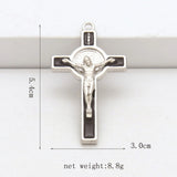 Benedict Cross Crucifixion Pendant Keychain Necklace