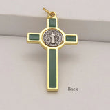Benedict Cross Crucifixion Pendant Keychain Necklace