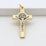 Benedict Cross Crucifixion Pendant Keychain Necklace