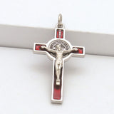 Benedict Cross Crucifixion Pendant Keychain Necklace