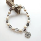 Jerusalem Cross Charms Bracelet for Women Girls Exorcism Religious Jewelry