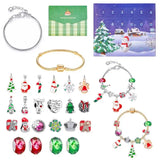 Countdown Calendar Advent Charms Bracelet Blind Box Set Christmas DIY Ornaments